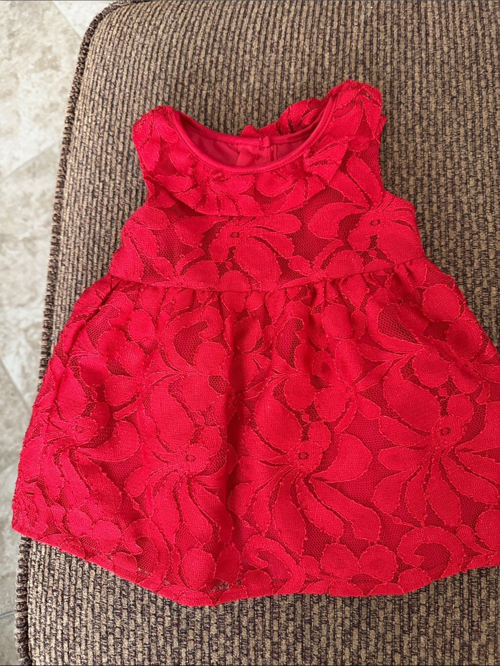 Wonder Nation Red Lace Infant Dress